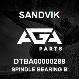 DTBA00000288 Sandvik SPINDLE BEARING B | AGA Parts