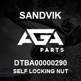 DTBA00000290 Sandvik SELF LOCKING NUT | AGA Parts