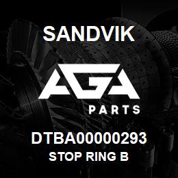 DTBA00000293 Sandvik STOP RING B | AGA Parts