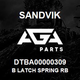 DTBA00000309 Sandvik B LATCH SPRING RB | AGA Parts