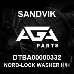 DTBA00000332 Sandvik NORD-LOCK WASHER H/H3 | AGA Parts