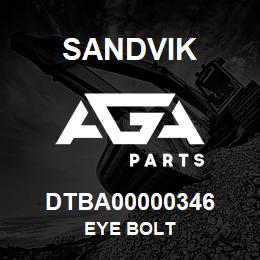 DTBA00000346 Sandvik EYE BOLT | AGA Parts