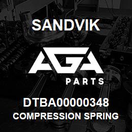 DTBA00000348 Sandvik COMPRESSION SPRING | AGA Parts