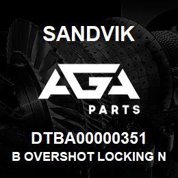 DTBA00000351 Sandvik B OVERSHOT LOCKING NUT 7/16*14UNC RB | AGA Parts