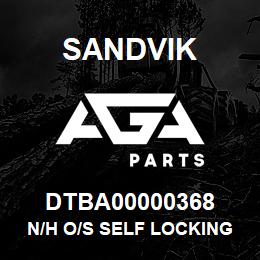 DTBA00000368 Sandvik N/H O/S SELF LOCKING NUT 1/2" 13 UNC | AGA Parts