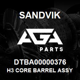 DTBA00000376 Sandvik H3 CORE BARREL ASSY 1.5 M (5 FT) RB | AGA Parts