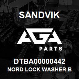 DTBA00000442 Sandvik NORD LOCK WASHER B | AGA Parts