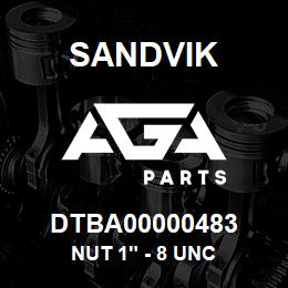 DTBA00000483 Sandvik NUT 1" - 8 UNC | AGA Parts