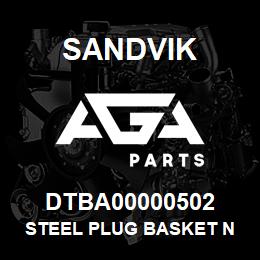 DTBA00000502 Sandvik STEEL PLUG BASKET N | AGA Parts