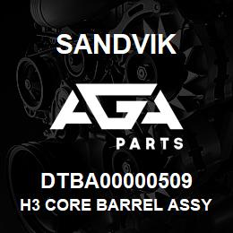 DTBA00000509 Sandvik H3 CORE BARREL ASSY 3.0 M (10 FT) RB | AGA Parts