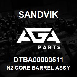 DTBA00000511 Sandvik N2 CORE BARREL ASSY 3.0 M (10 FT) RB | AGA Parts