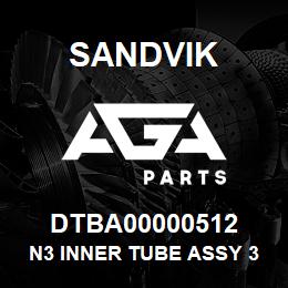 DTBA00000512 Sandvik N3 INNER TUBE ASSY 3.0 M (10 FT) RB | AGA Parts