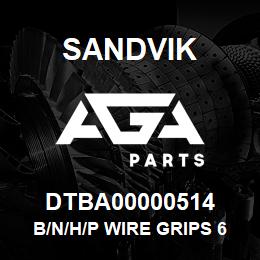 DTBA00000514 Sandvik B/N/H/P WIRE GRIPS 6MM | AGA Parts