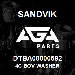 DTBA00000692 Sandvik 4C BOV WASHER | AGA Parts