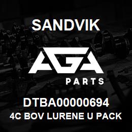 DTBA00000694 Sandvik 4C BOV LURENE U PACKING | AGA Parts