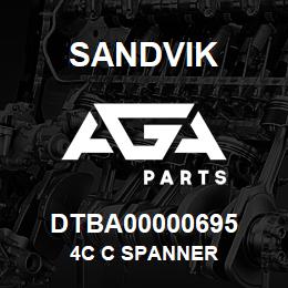 DTBA00000695 Sandvik 4C C SPANNER | AGA Parts