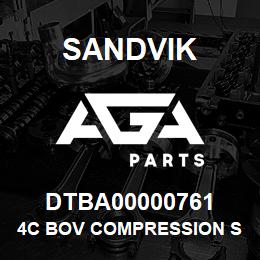 DTBA00000761 Sandvik 4C BOV COMPRESSION SPRING | AGA Parts