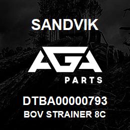 DTBA00000793 Sandvik BOV STRAINER 8C | AGA Parts