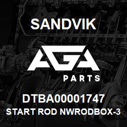 DTBA00001747 Sandvik START ROD NWRODBOX-3.5APIIFBOX 450 | AGA Parts