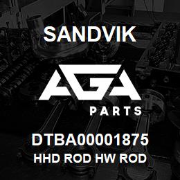 DTBA00001875 Sandvik HHD ROD HW ROD | AGA Parts