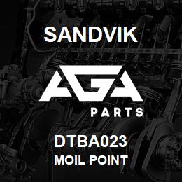 DTBA023 Sandvik MOIL POINT | AGA Parts