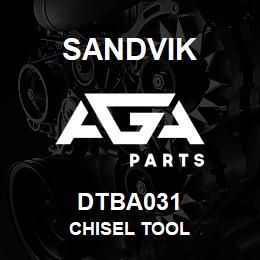 DTBA031 Sandvik CHISEL TOOL | AGA Parts