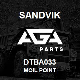 DTBA033 Sandvik MOIL POINT | AGA Parts