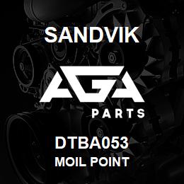 DTBA053 Sandvik MOIL POINT | AGA Parts