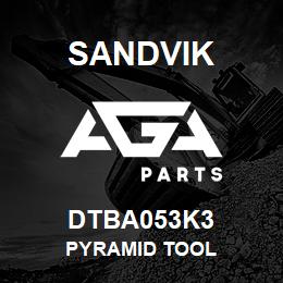 DTBA053K3 Sandvik PYRAMID TOOL | AGA Parts