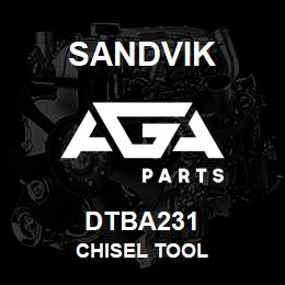 DTBA231 Sandvik CHISEL TOOL | AGA Parts