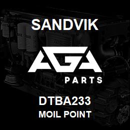 DTBA233 Sandvik MOIL POINT | AGA Parts