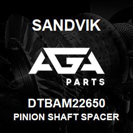 DTBAM22650 Sandvik PINION SHAFT SPACER SHEAVE END | AGA Parts