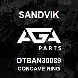 DTBAN30089 Sandvik CONCAVE RING | AGA Parts