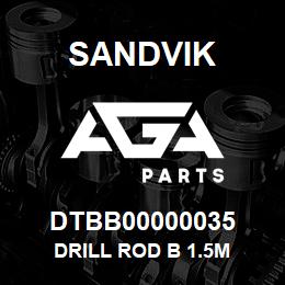 DTBB00000035 Sandvik DRILL ROD B 1.5M | AGA Parts