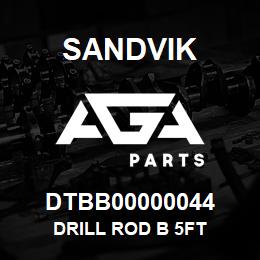 DTBB00000044 Sandvik DRILL ROD B 5FT | AGA Parts