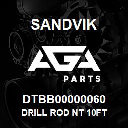 DTBB00000060 Sandvik DRILL ROD NT 10FT | AGA Parts