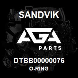 DTBB00000076 Sandvik O-RING | AGA Parts