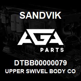 DTBB00000079 Sandvik UPPER SWIVEL BODY COMPACT W/S | AGA Parts