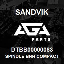 DTBB00000083 Sandvik SPINDLE BNH COMPACT W/S | AGA Parts