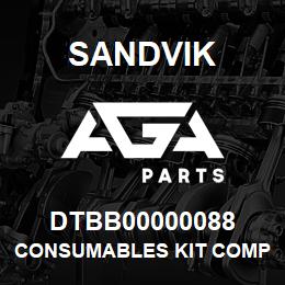 DTBB00000088 Sandvik CONSUMABLES KIT COMPACT W/S | AGA Parts