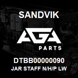 DTBB00000090 Sandvik JAR STAFF N/H/P LW | AGA Parts