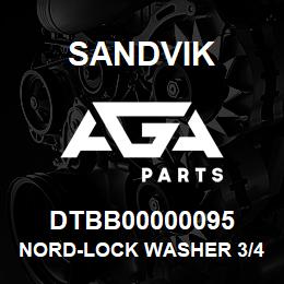 DTBB00000095 Sandvik NORD-LOCK WASHER 3/4IN N OVERSHOT | AGA Parts