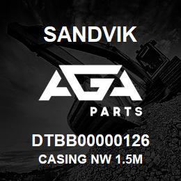 DTBB00000126 Sandvik CASING NW 1.5M | AGA Parts