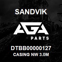 DTBB00000127 Sandvik CASING NW 3.0M | AGA Parts