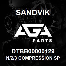 DTBB00000129 Sandvik N/2/3 COMPRESSION SPRING CAM LATCH | AGA Parts