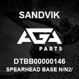 DTBB00000146 Sandvik SPEARHEAD BASE N/N2/N3 (CAM LATCH) | AGA Parts