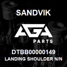 DTBB00000149 Sandvik LANDING SHOULDER N/N3 (CAM LATCH) | AGA Parts