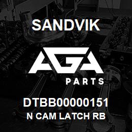 DTBB00000151 Sandvik N CAM LATCH RB | AGA Parts