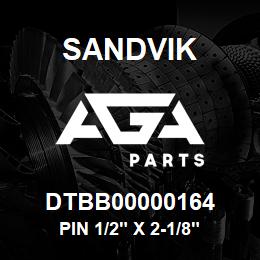 DTBB00000164 Sandvik PIN 1/2" X 2-1/8" | AGA Parts