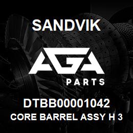 DTBB00001042 Sandvik CORE BARREL ASSY H 3.0M CAM LATCH | AGA Parts